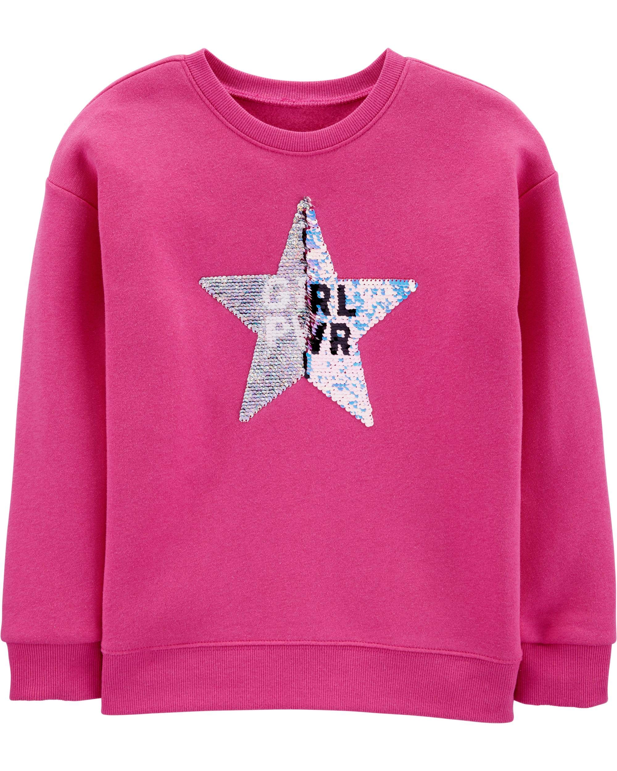 Oshkosh B'Gosh Flip Sequin Pullover Camisa para Niñas