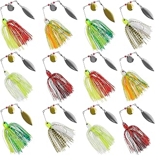 Spinnerbait Buzzbait Set, Hartmetall Barsch & Hecht
