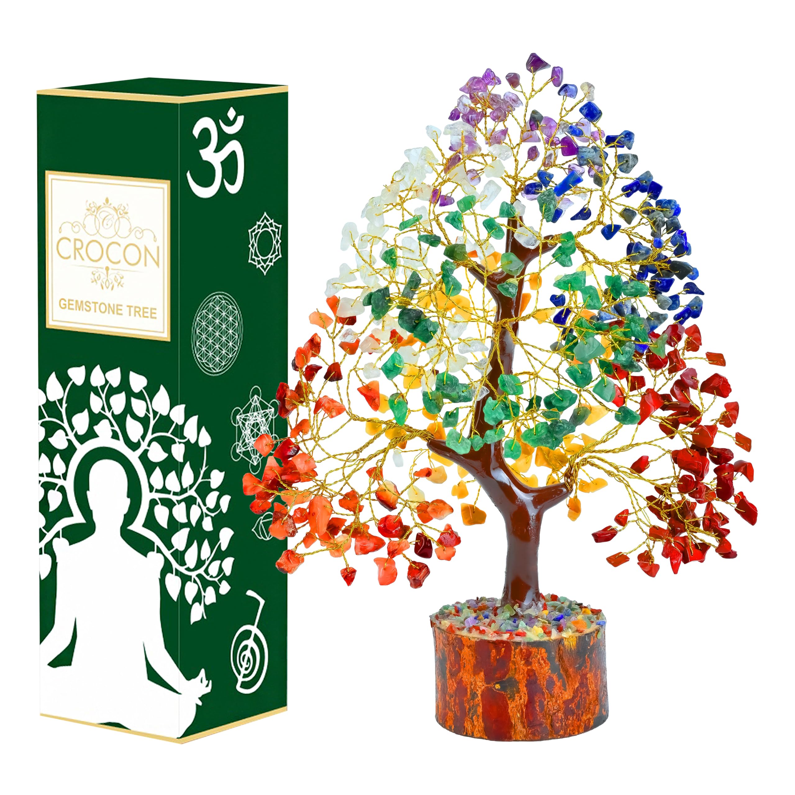 Photo 1 of Crocon 7 Chakra Crystal Tree of Life, 10-12 Inch