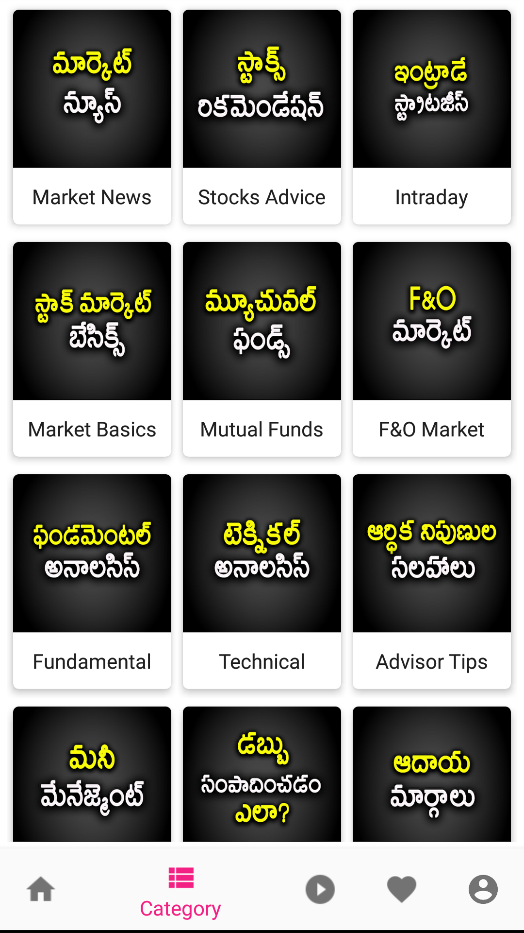 Search for a stock to start your analysis visual data 6