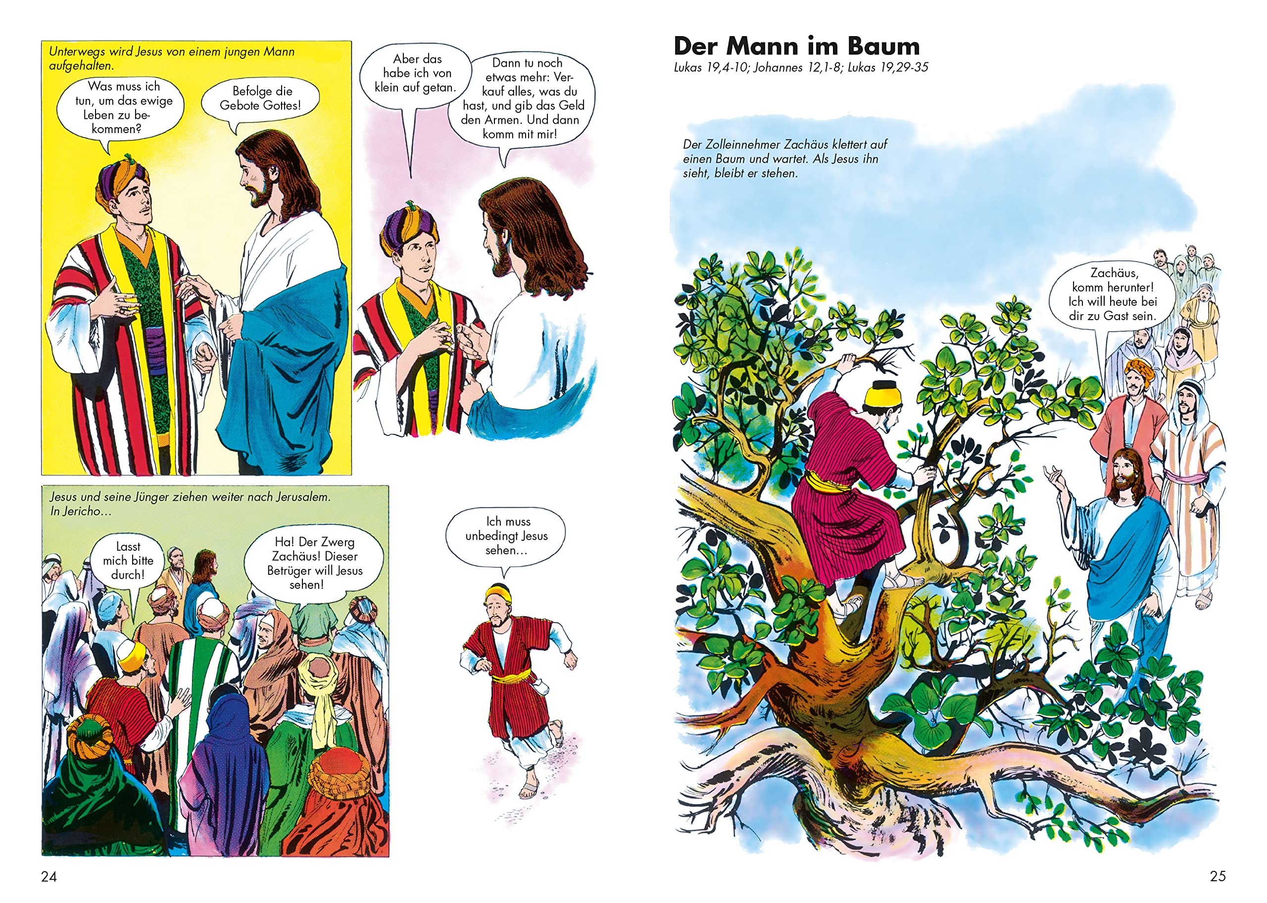 Comic-Reihe »Die Bibel im Bild«. Heft 1-15. Die gesamte Reihe. Kinderbibel ab 8 Jahren als Comic. Alle Bibel-Hefte mit Geschichten aus dem Alten und ... Biblische Geschichten im Abenteuercomic-Stil)