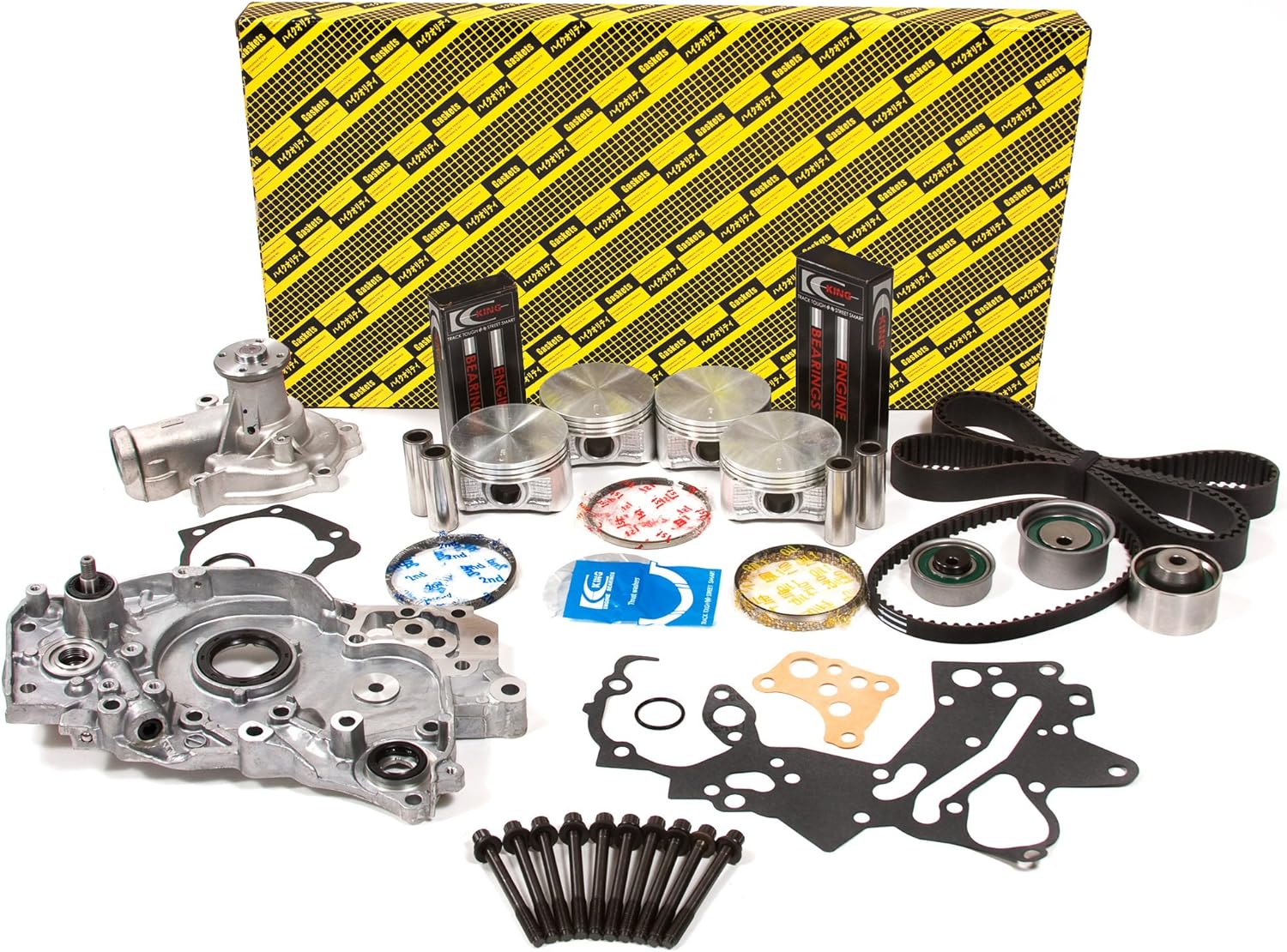 Evergreen OK5040M/0/0/0 Fits 99-05 Mitsubishi Eclipse Galant Dodge Chrysler 2.4 SOHC 16V 4G64 Master Overhaul Engine Rebuild Kit