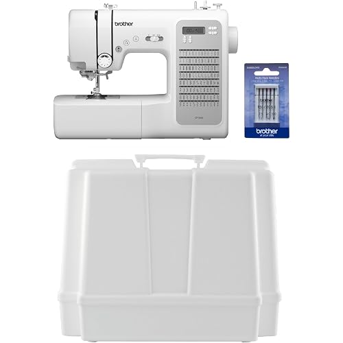 Brother CP100X Computerized Sewing and Quilting Machine, Hard Plastic Storage and Carry Case, Sewing Machine Needles 5-Pack
