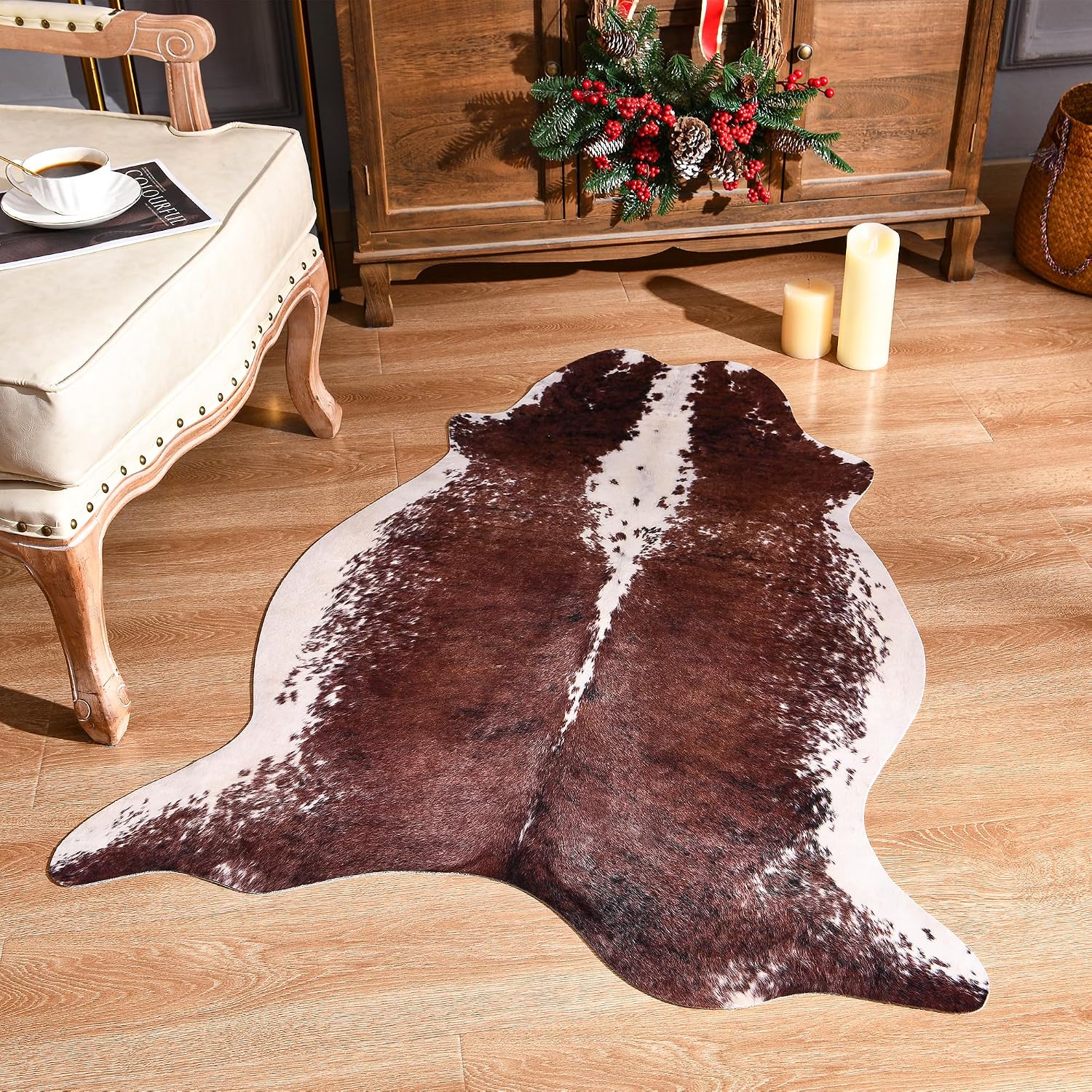 Easycozy Faux Cowhide Large Cow Print Rug - 3 x 4 Feet image 4