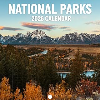 National Parks Calendar 2026 | Stunning Nature Photography of Iconic US Parks | Home & Office Organization | Ideal for Outdoor Enthusiasts | Christmas Gifts For Nature Lovers 12" x 24” (Opened)