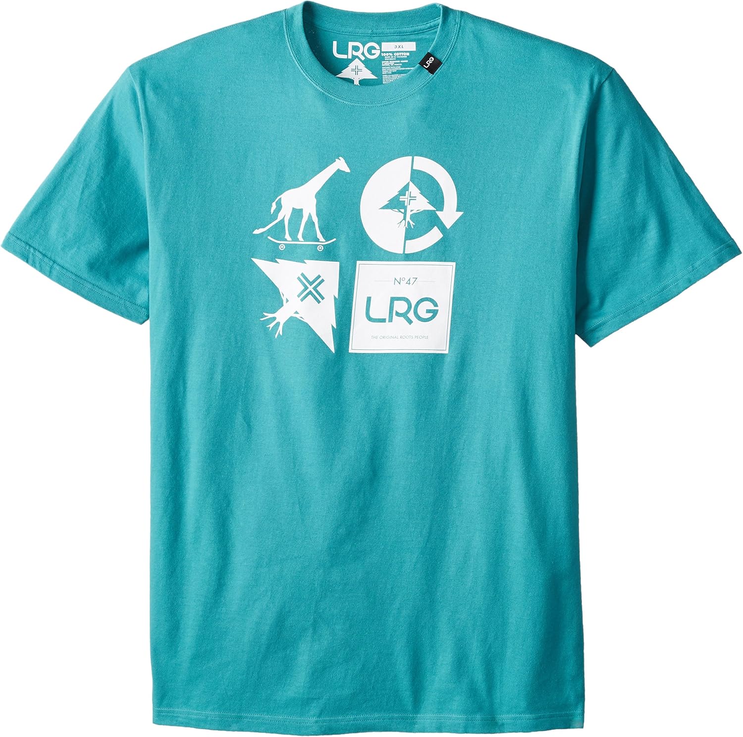 LRG Men's Big-Tall RC Logo Mash Up T-Shirt Big and Tall