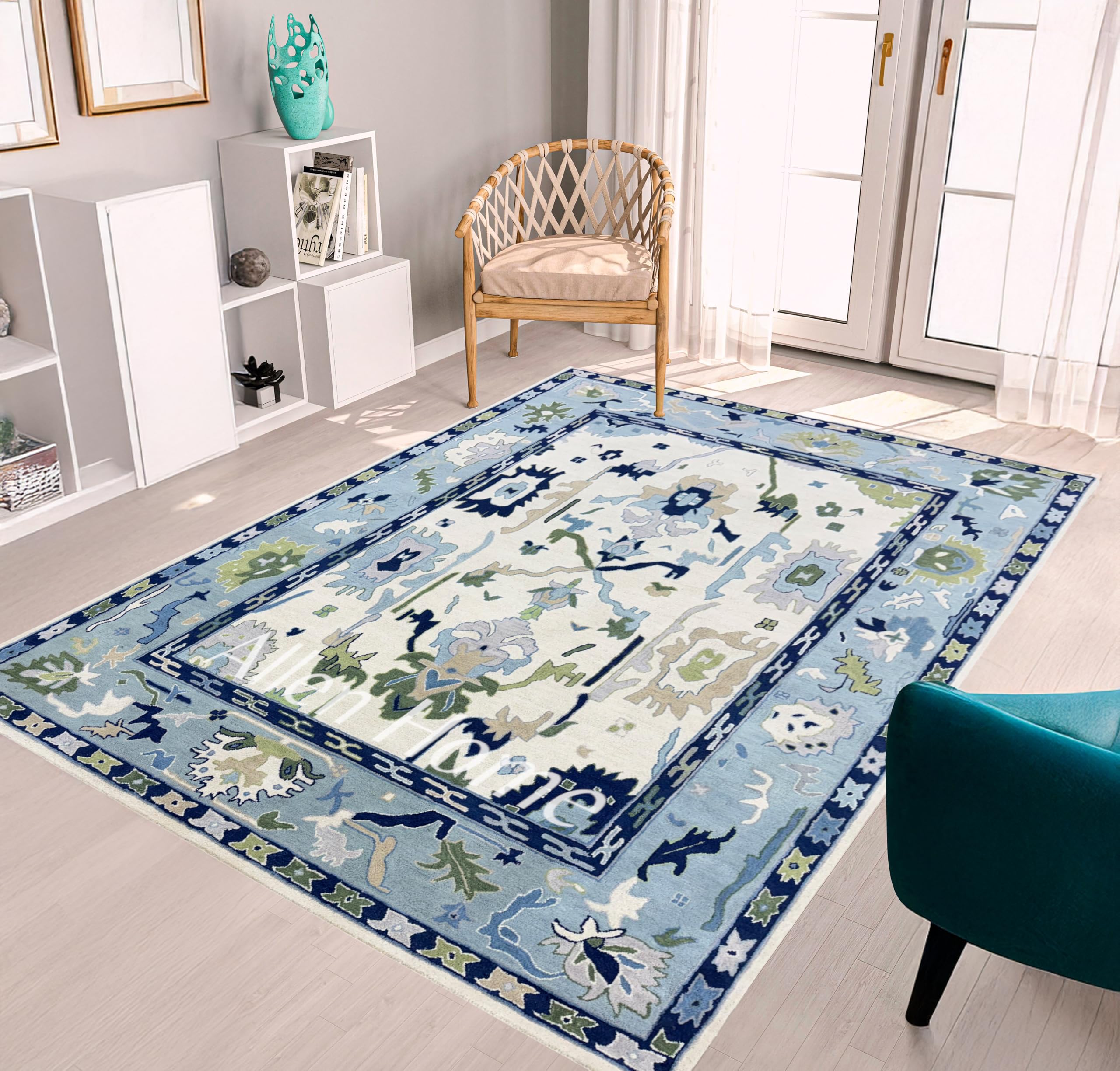 Allen Home Oushak Hand Tufted Wool Rug