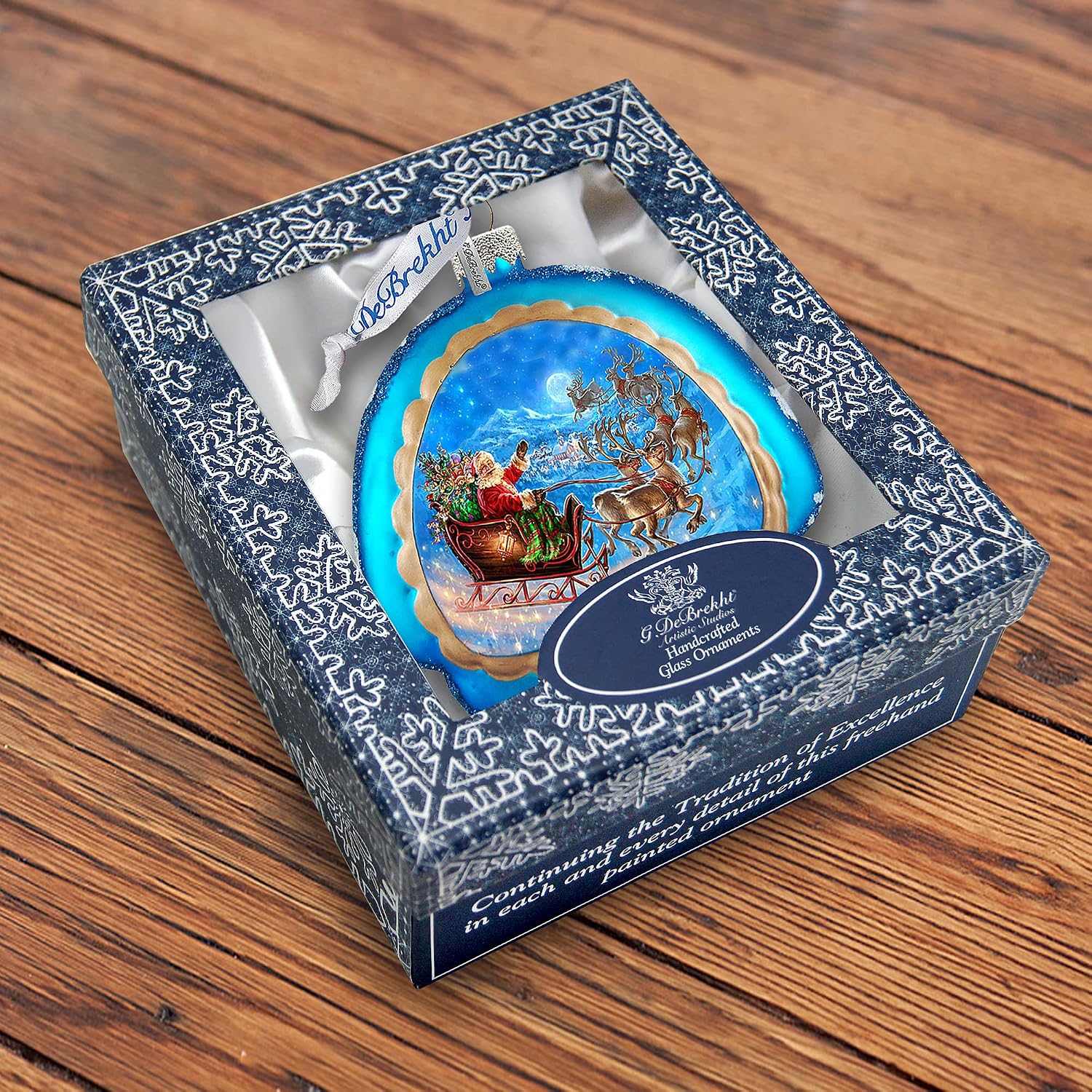 Up and Away Glass Ornament Holiday Splendor by G.DeBrekht 756-014
