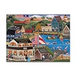 Trademark Fine Art Summertime Spirit Village by Cheryl Bartley, 14x19-Inch