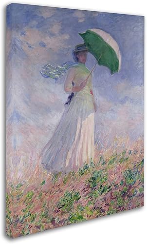 Miniatura 2 de Lienzo decorativo para pared con sombrilla de Claude Monet, de 21.7 x 31.9in