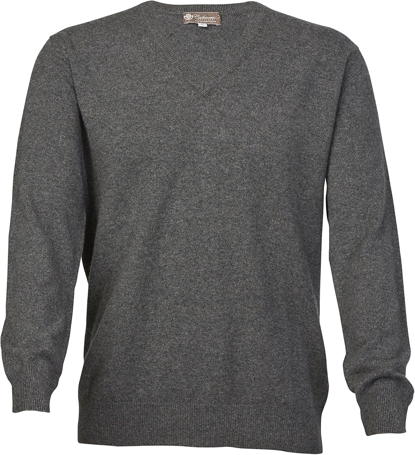 Cashmere Boutique: Men's 100% Pure Cashmere Classic Pullover V-Neck Sweater Long Sleeves (5 Colors, Sizes: S/M/L/XL) - Image 3