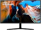 SAMSUNG 32 inch UJ59 4k monitor (LU32J590UQNXZA) - UHD, 3840 x 2160p, 60hz, 4ms, Dual monitor, laptop monitor, monitor stand / riser / mount compliant, AMD FreeSync, Gaming, HDMI, DP, Black