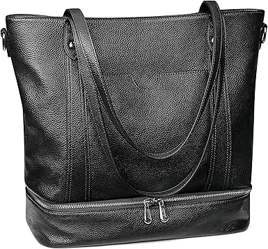 Amazon Com S Zone Women Soft Genuine Leather Tote Bag Shoulder Handbag Large Work Travel Purse Clothing Shoes Jewelry