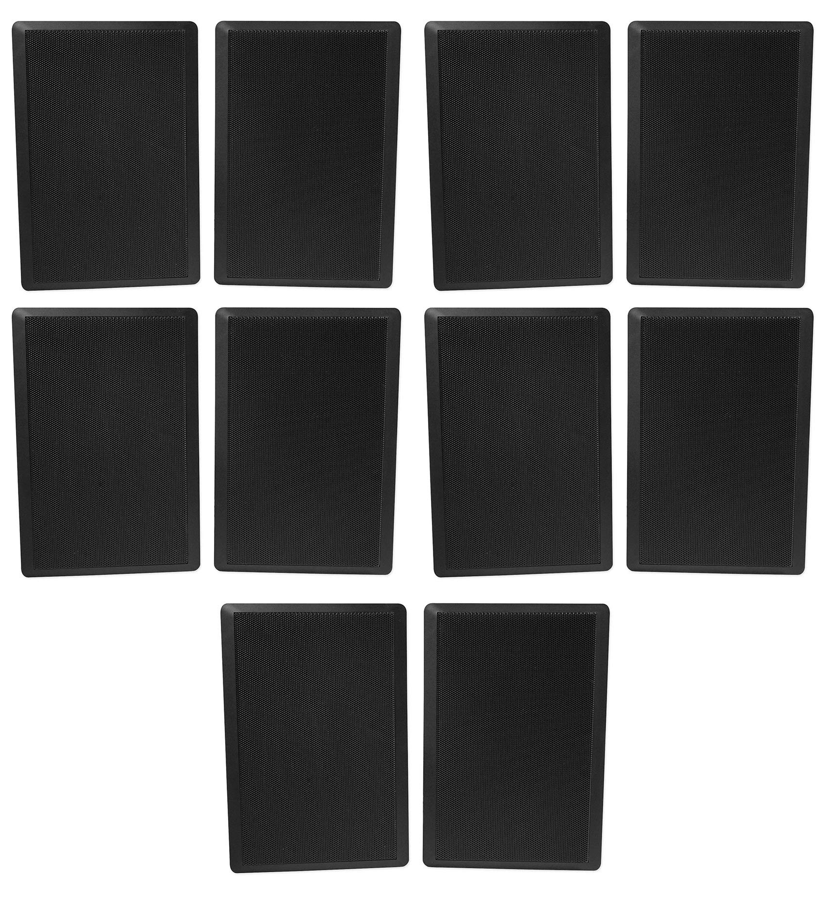 Rockville Bundle: (5) Pair RockSlim 70B Black 5.25