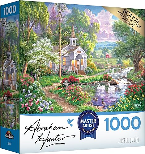 Miniatura 2 de RoseArt - Abraham Hunter - Joyful Chapel - Rompecabezas de 1000 piezas para adultos