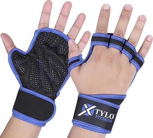 Miniatura 11 de Xtylo Int Workout Gloves for Men & Women Weight Lifting Gloves with Wrist Support, Full Palm Protection, Non-Slip Grip–Gym,Training, Rowing,
