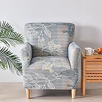 Vista 40 de LiveGo Funda elástica para sillón moderno de mediados de siglo, 1 pieza, fundas sólidas para silla de acento con brazos, fundas suaves para silla