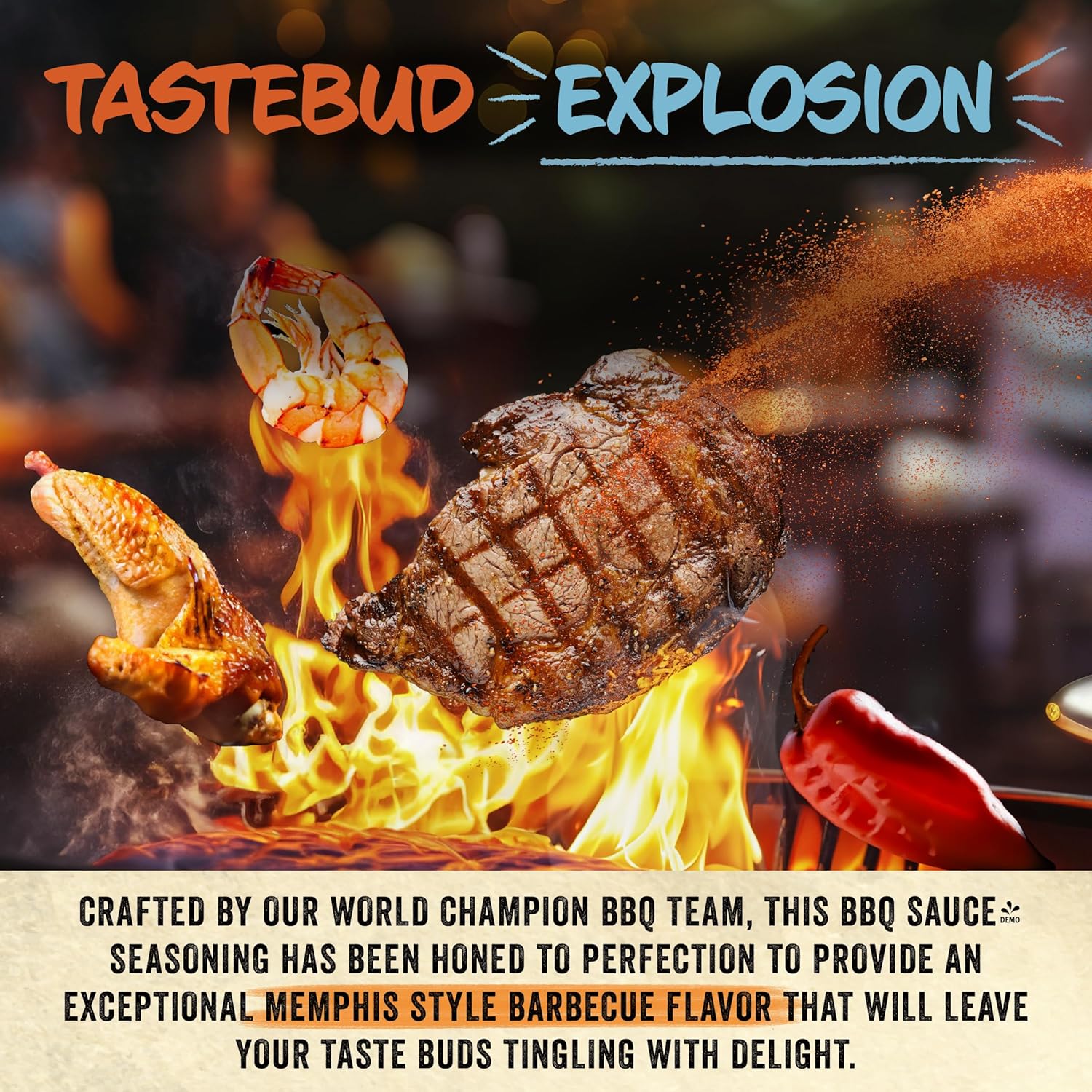 Porkosaurus World Championship Memphis BBQ Sauce – Tangy & Sweet Sauce for Ribs, Pork, Beef & Burgers – Gluten-Free, All-Natural for Grilling, Smoking & Backyard BBQ (22 Oz Bottle) - Image 4