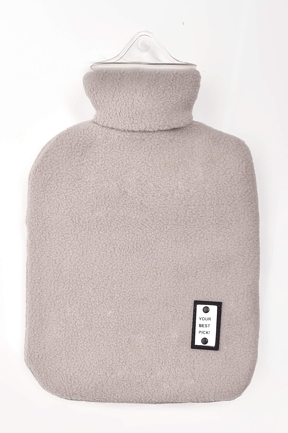 Hot Water Bottle Classic Rubber 1 Liter Hot Water Bag with Fleece Cover (Gray) Hot Water Bottle Classic Rubber 1 Liter Hot Water Bag with Fleece Cover (Gray)