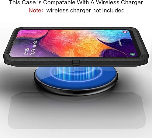 Miniatura 6 de MXX Funda resistente para Samsung Galaxy A50 (sin protector de pantalla), protección contra caídas para Galaxy A50A50sA30s (negro)