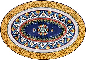 Bico Havana Ceramic 16 inch Oval Platter