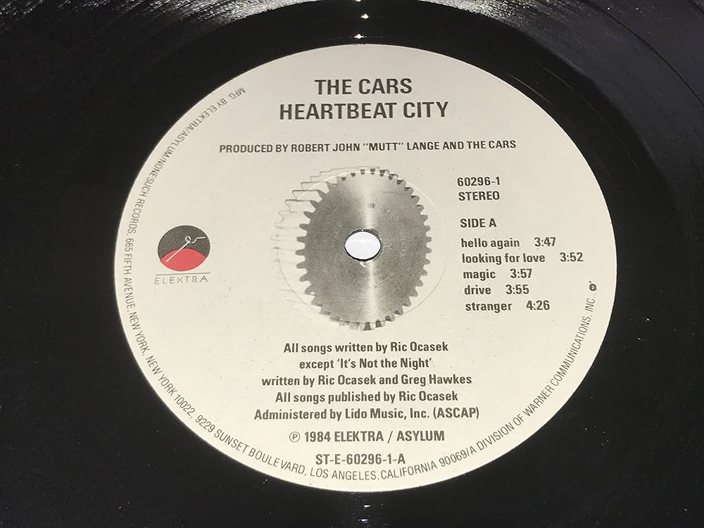 米2LP Cars Heartbeat City R1565284 Elektra /00520 The Cars – Heartbeat City – Vinyl (Gatefold, LP, Album