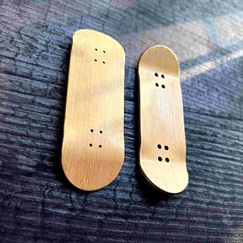 Professional 6-Layer Bamboo Fingerboard Mini Skateboard Complete100x33mm Deck +Axle Washers 34mm Silvery Trucks |Old School 20th Anniversary Edition Green Wheels