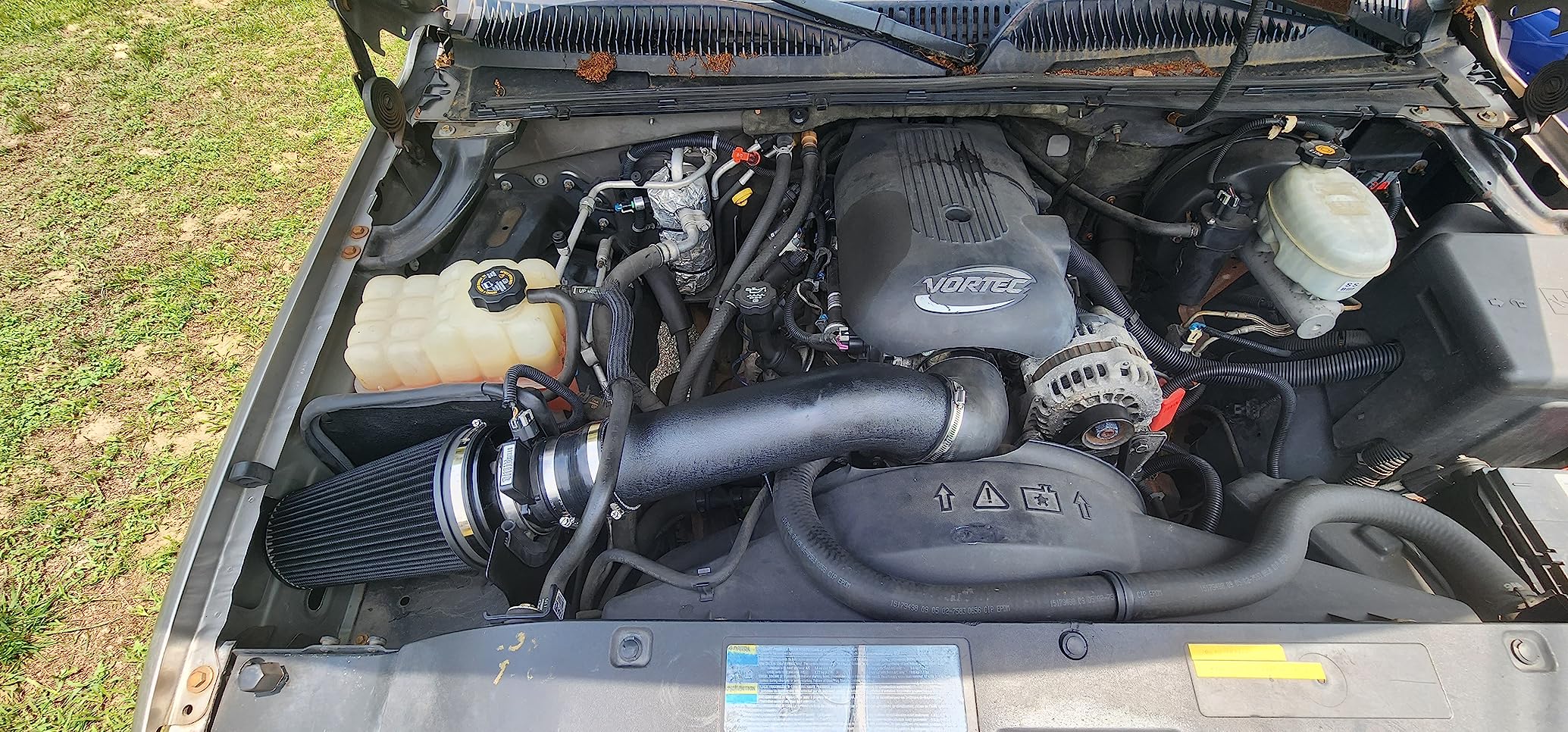 12/mo Finance MOOSUN 4 inch Cold Air Intake Black Tube + Heat Shield