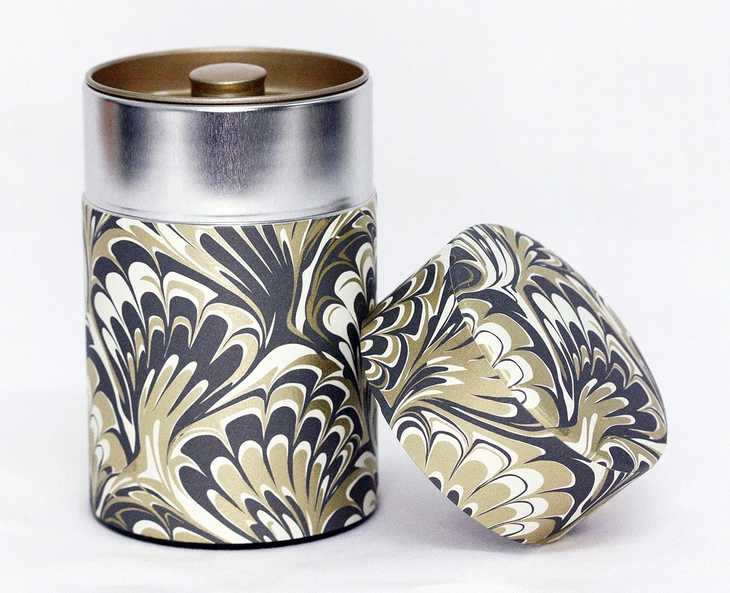 Tea Tin Canister: Florence Collection Long 3.5oz (100g) TSC-053, Japan
