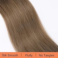 Vista 2 de SEIKEA - Extensiones de cola de caballo de 28" con cordón, cola de caballo larga y recta sintética, suave y natural, con clip, extensión de cabello