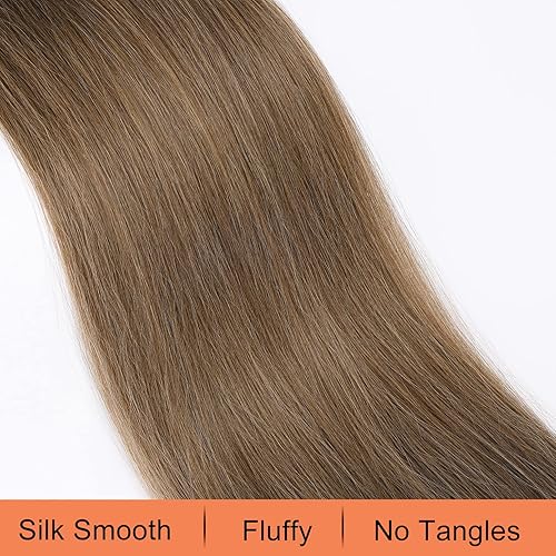 Miniatura 2 de SEIKEA - Extensiones de cola de caballo de 28" con cordón, cola de caballo larga y recta sintética, suave y natural, con clip, extensión de cabello