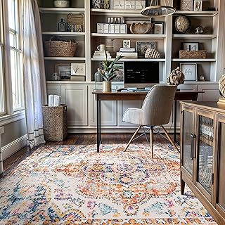 12 Indian Foyer Entryway Ideas with Cultural Style 3 Rugshop Vintage Distressed Bohemian Area Rug for Living Room,Bedroom,Din...