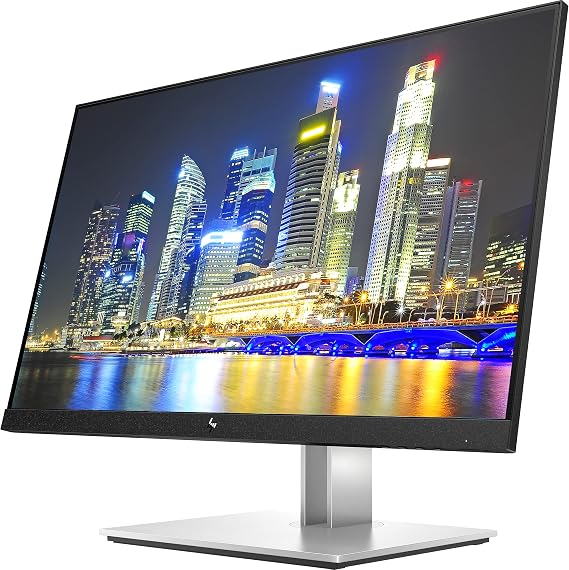 HP EliteDisplay E24 G4 24 Inch IPS FHD Multi-Device Monitor Bundle with Blue Light Filter, HDMI, DisplayPort, HDMI to USB-C Adapter, Compatible with MacBook, MacBook Pro, iPad and iPhone