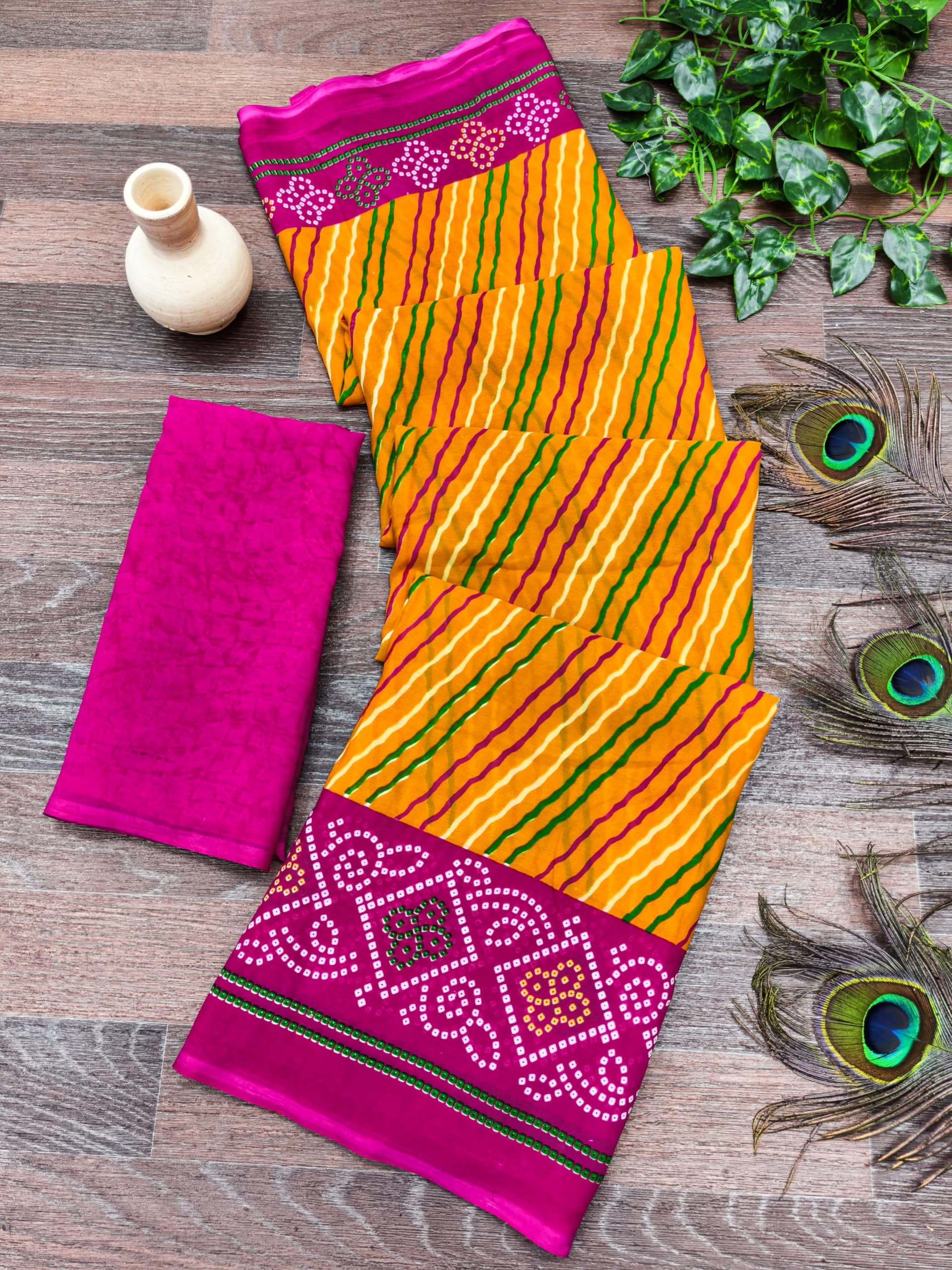 Women Soft Saree With Blouse Piece_freesize (1354_Rani_Dum_Baz)-image-21