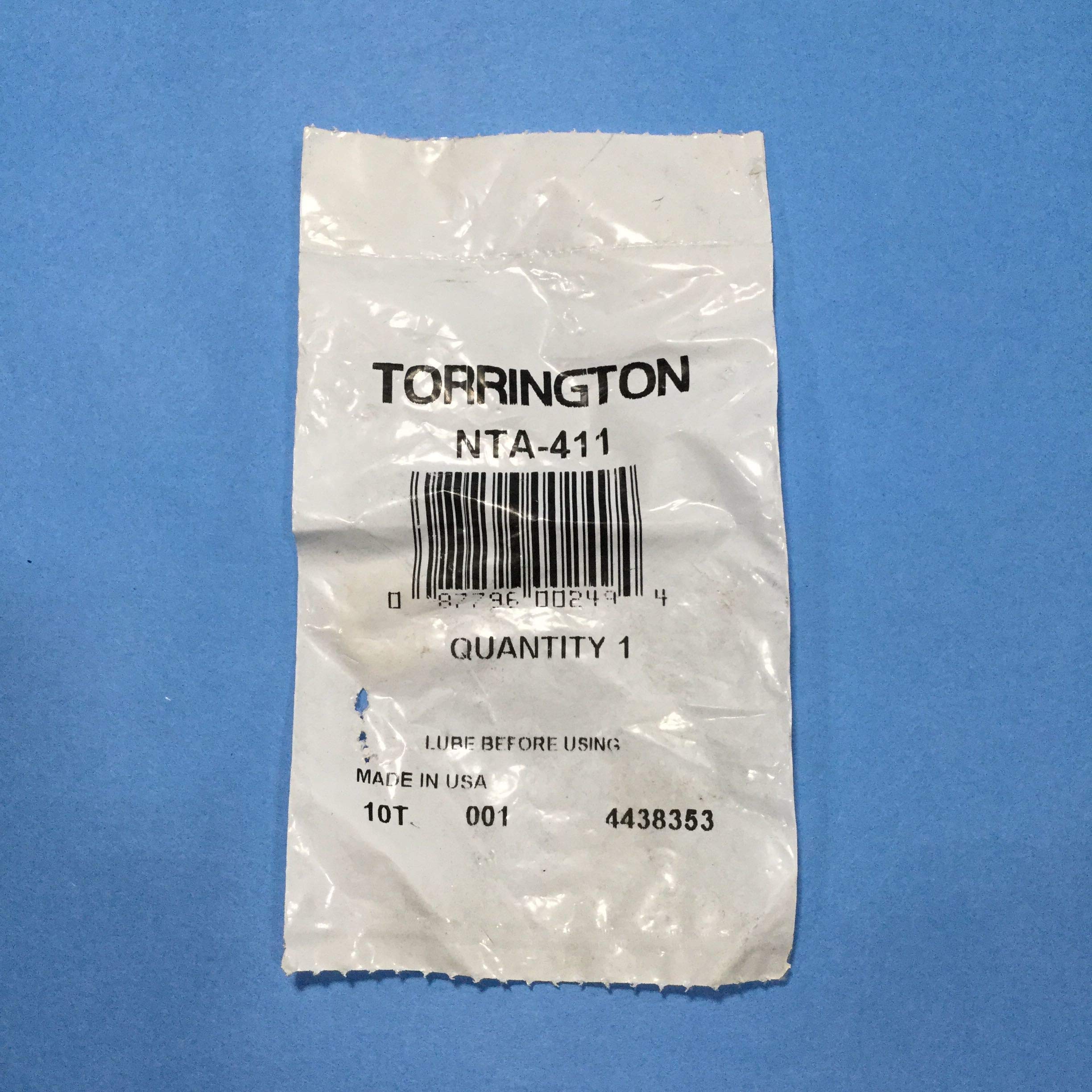 NTA411 Torrington New Thrust Roller Assembly