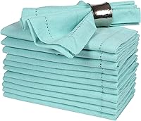 Vista 24 de Servilletas de lino y algodón de 18 x 18 pulgadas natural con vainica, servilletas de boda, servilletas de cóctel, servilletas de tela, servilletas