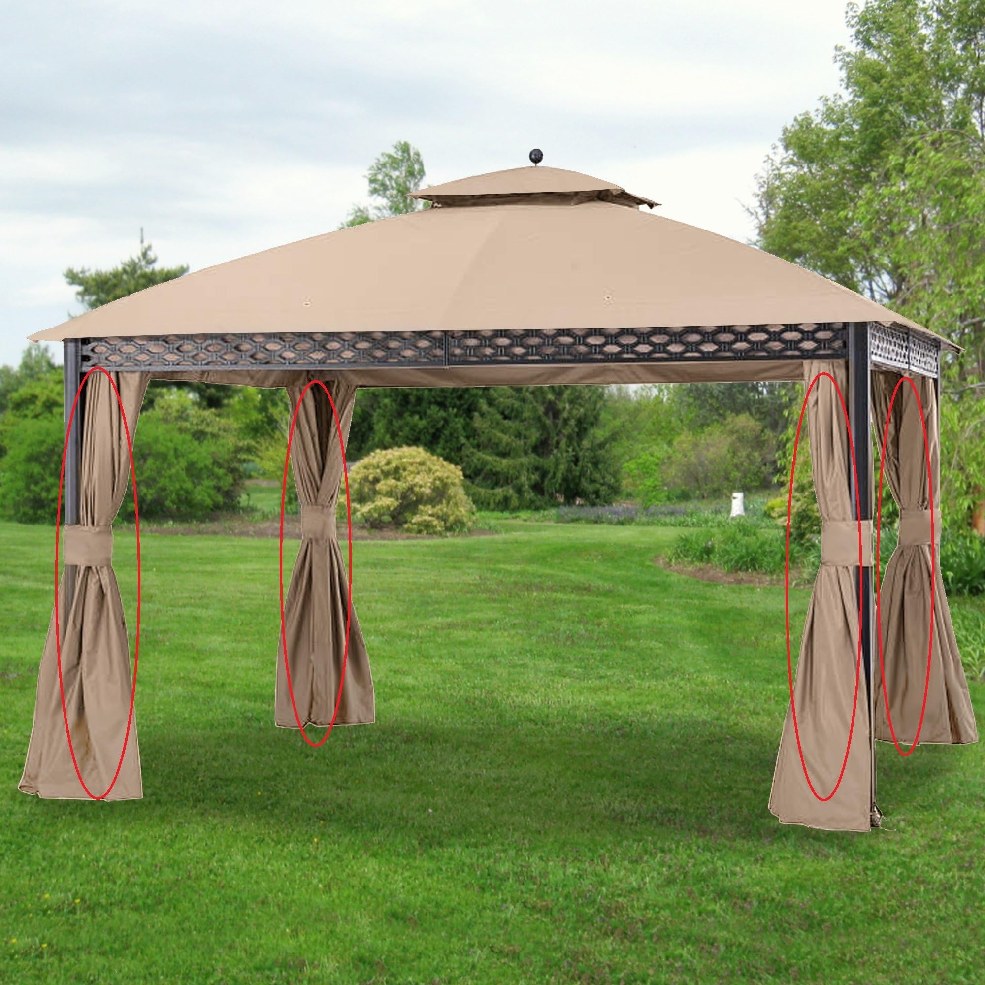 Garden Winds Replacement Canopy Top Cover for Oakmont