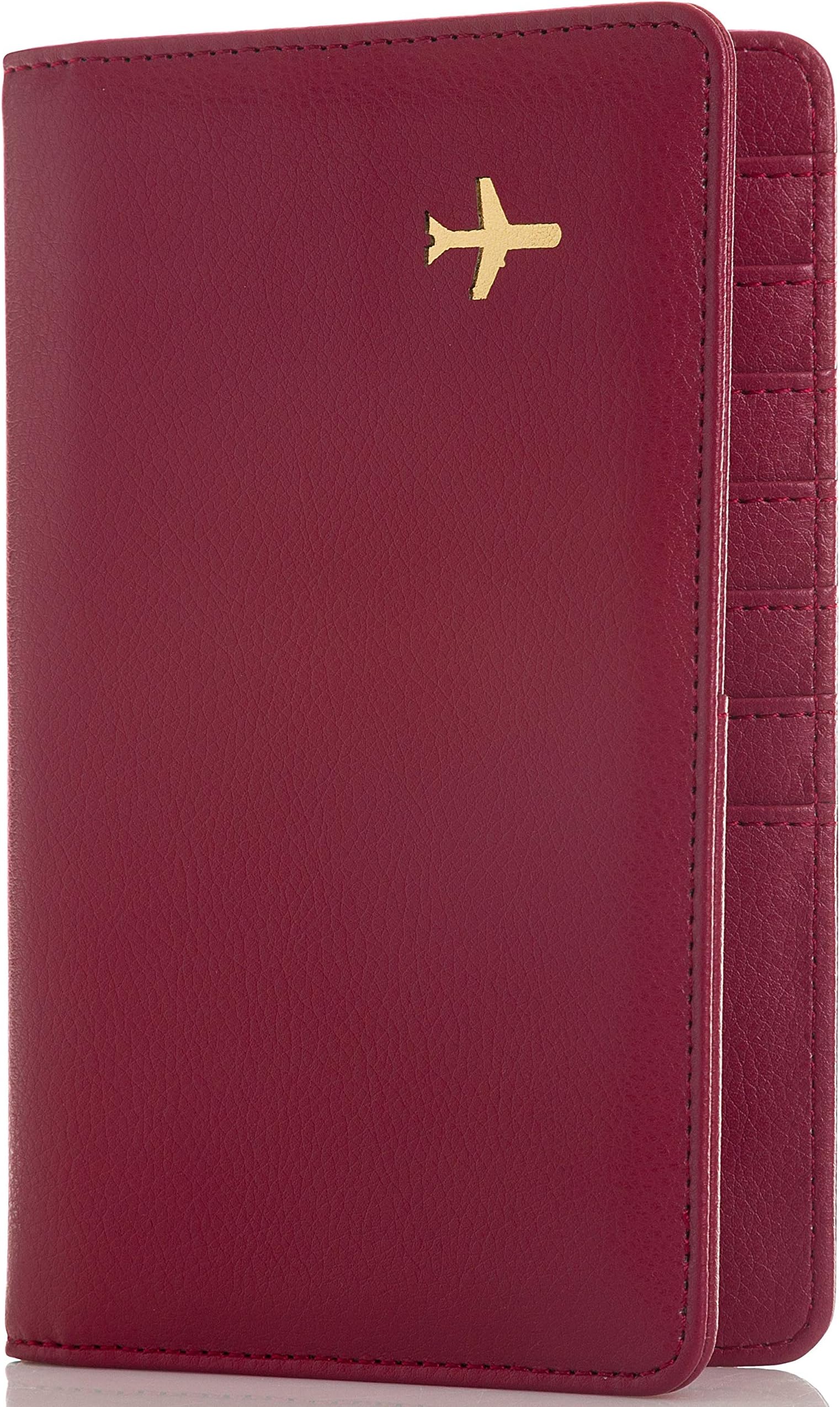 Travel Design all in one Travel Wallet - 2 Passport Holder Organizer - Gift box (Marsala)