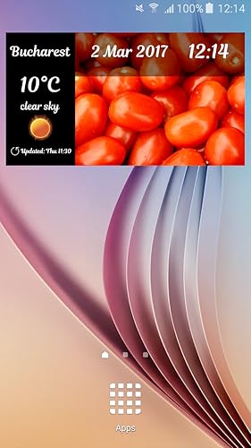 Widget de relógio de tomate macio