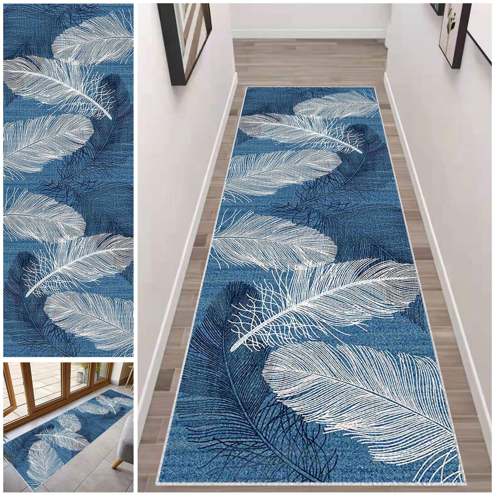 Dywan do korytarza antypoślizgowy dywanik do przedpokoju długi 40 x 350 cm dywan jadalnia przedpokój dywaniki zmywalne maty kuchenne chłonny dywan z krótkim włosiem do salonu sypialni