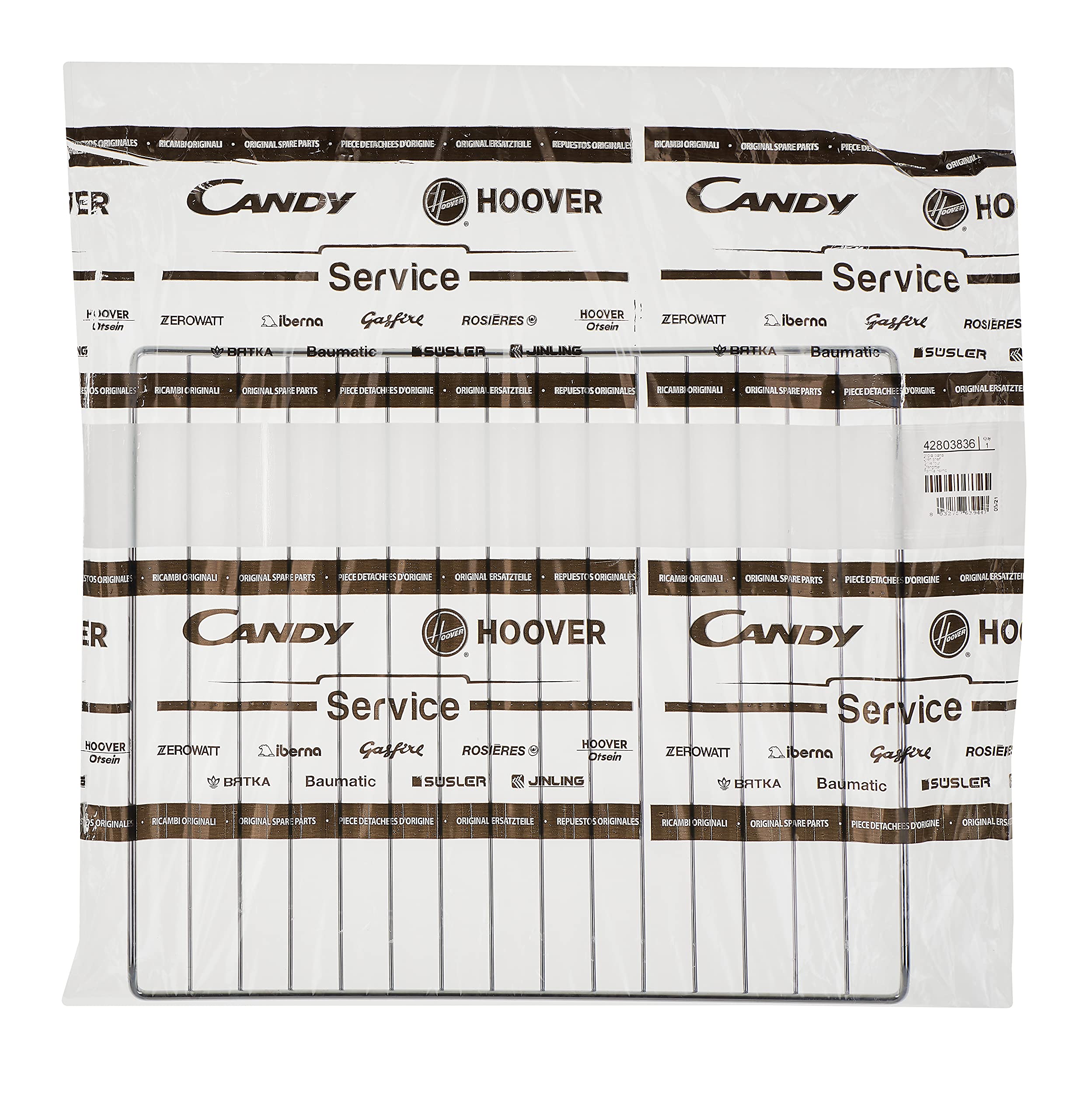 Hoover 42803836 Griglia per Forno, Accessorio Originale, Ripiano d'Appoggio, Acciaio Inossidabile Inox, 35x46cm