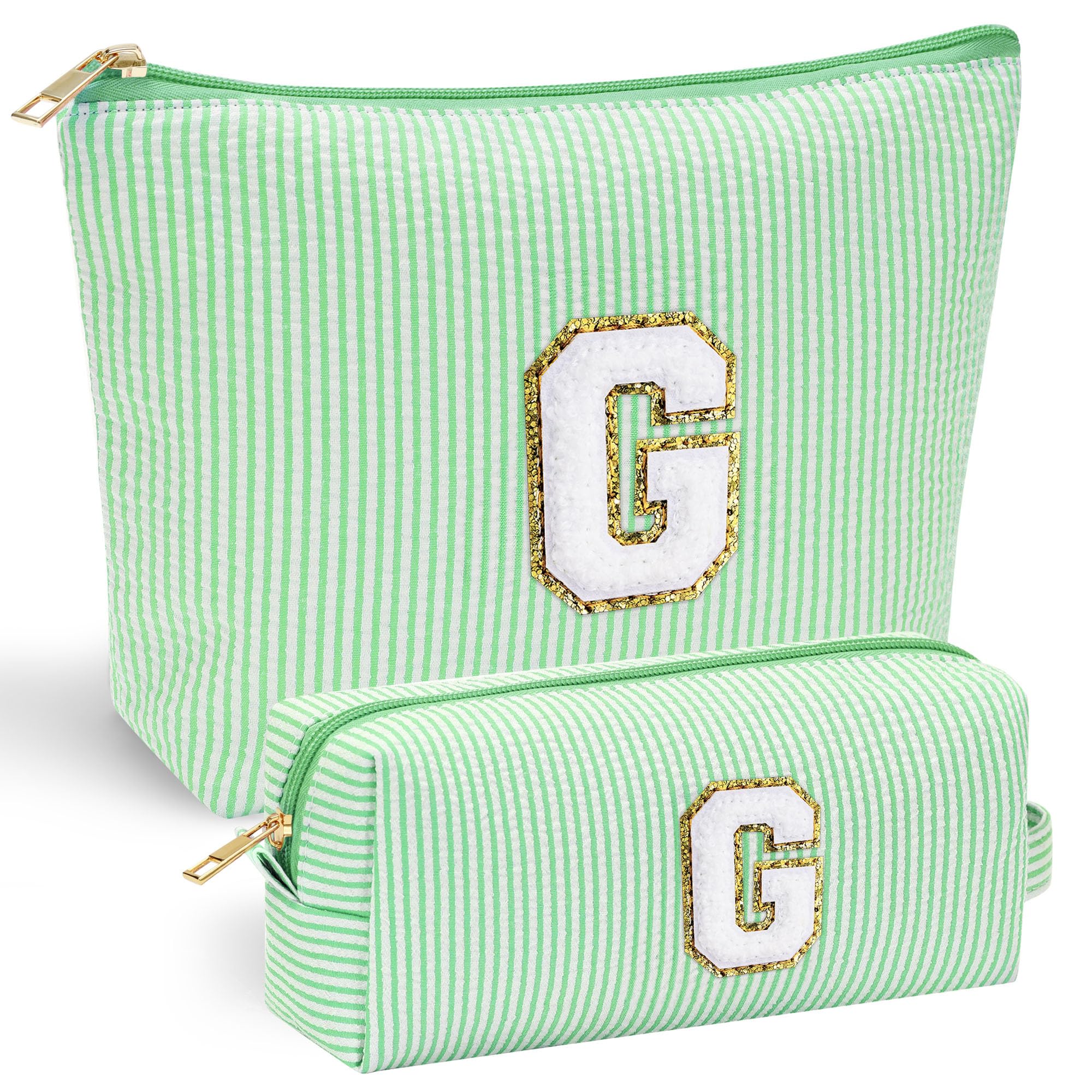 Parima Personalised Gifts for Girls Women - Personalised Make up Bag Initial Make up Bags A Preppy Stuff Birthday Gifts for Women Gift for Girl Womens Girlfriend Teenage Girls Gift Makeup Bag — view 41