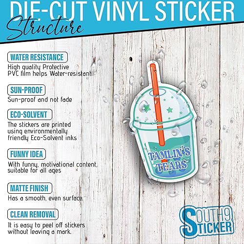 Miniatura 4 de Tamlin's Tears - Calcomanías para frasco, acuarela, Kindle Bookish Vibes, para amantes de los libros, calcomanías de vinilo troqueladas de 3