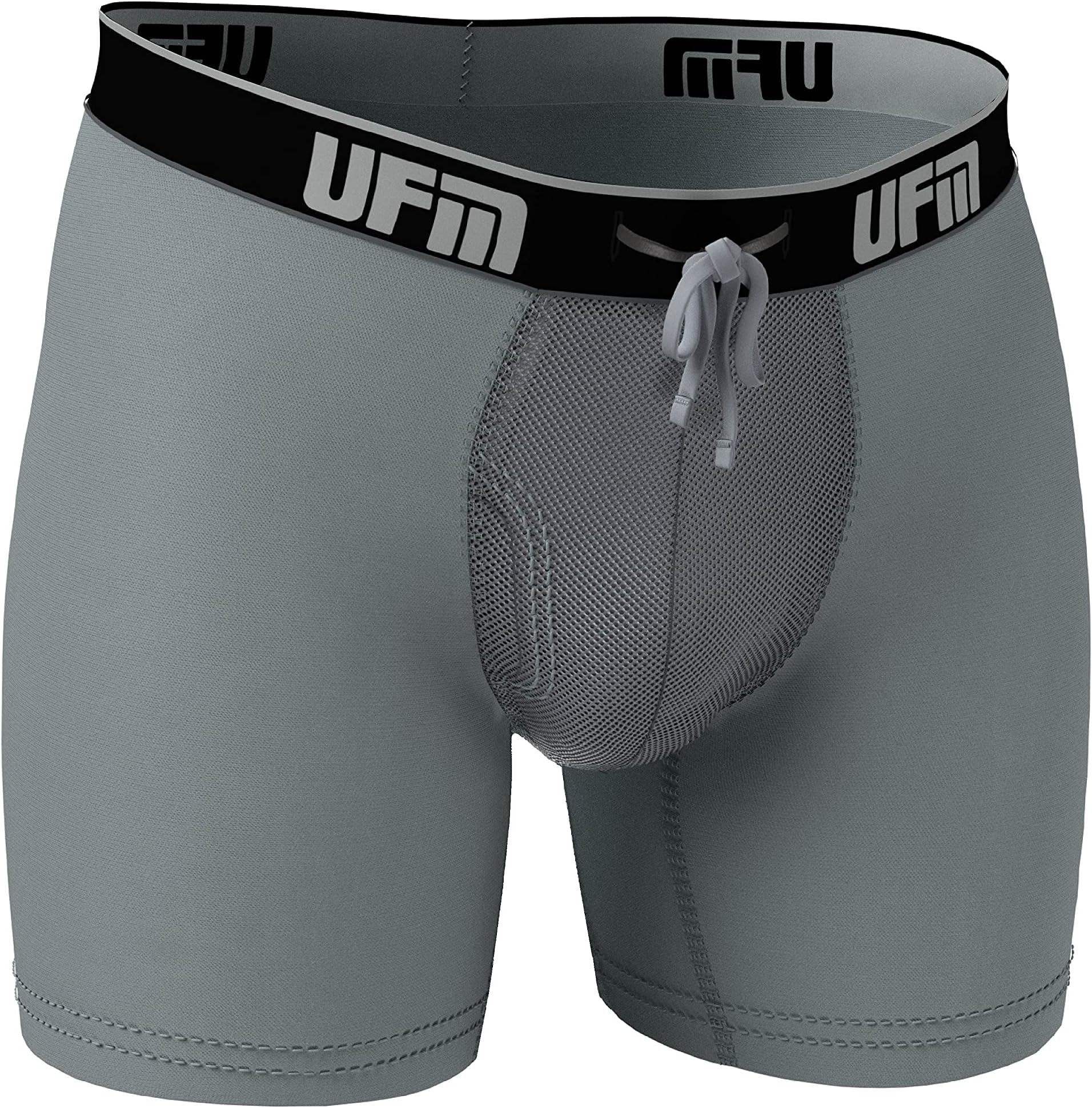 UFM Men’s Polyester Boxer Brief w/Patented Adjustable Support Pouch Regular