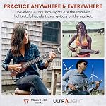 Traveler Guitar Ultra-Light Acoustic Acoustic-Electric Guitar, Antique Brown