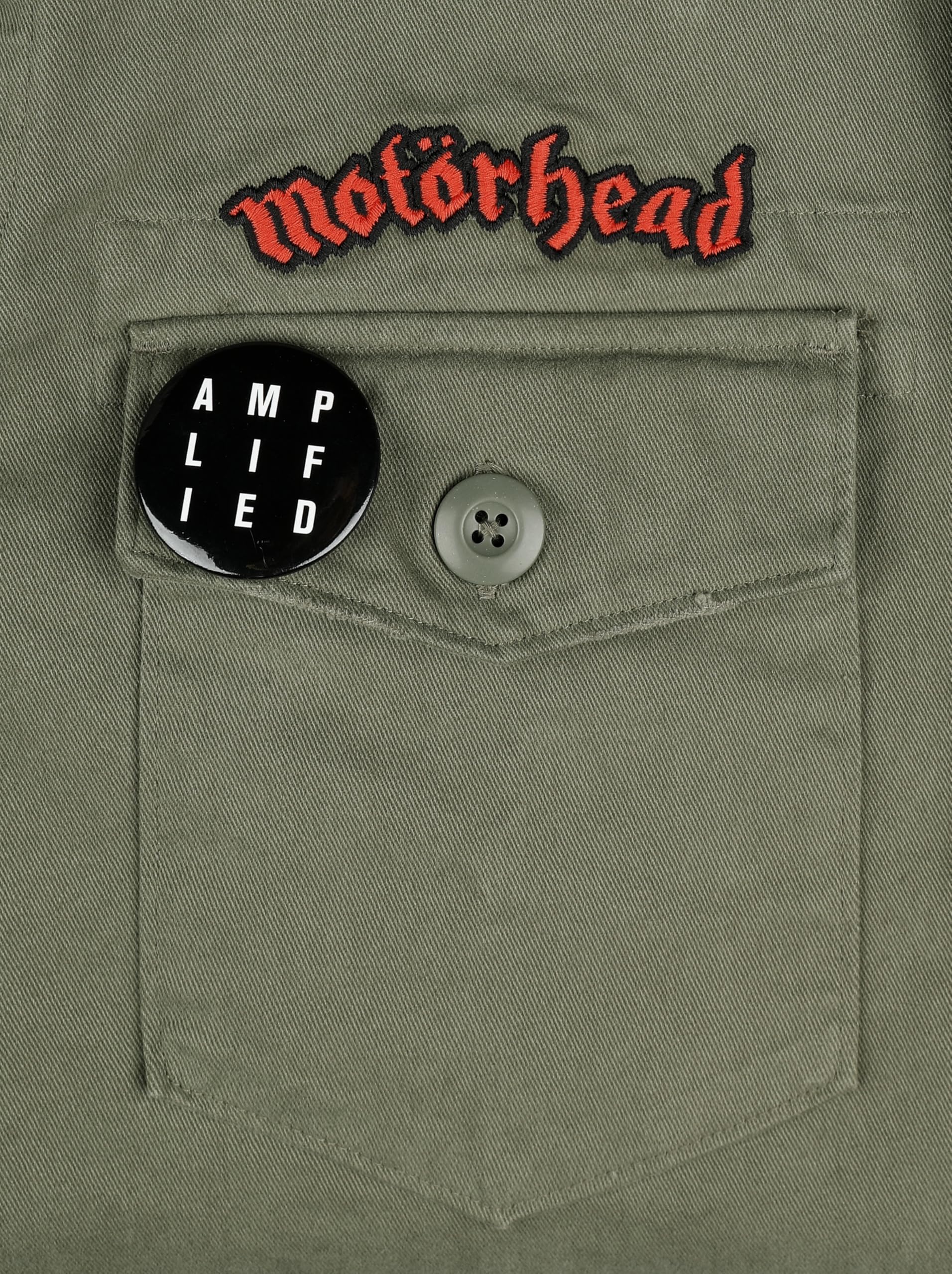 Motörhead Military Shirt - Shacket Männer Langarmhemd Khaki