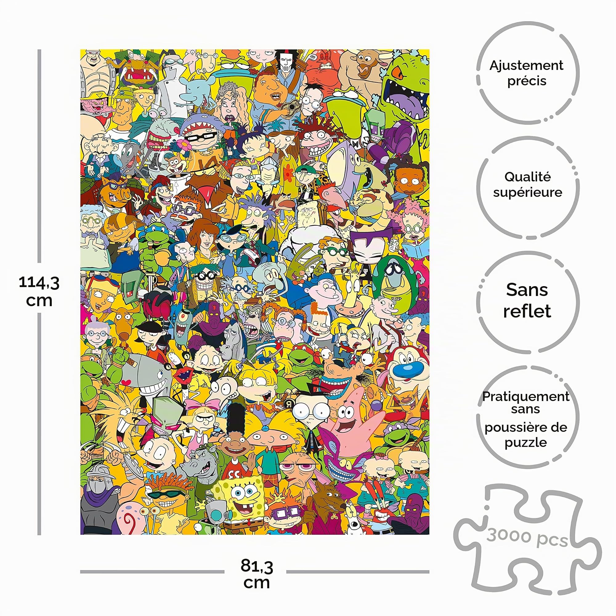 Nickelodeon Puzzle Cast (3000 pièces)