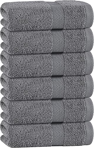 Vista 112 de White Classic Bleach Safe - Toallitas de maquillaje negras para limpieza facial, paquete de 6, toallas de maquillaje negras de algodón de lujo súper