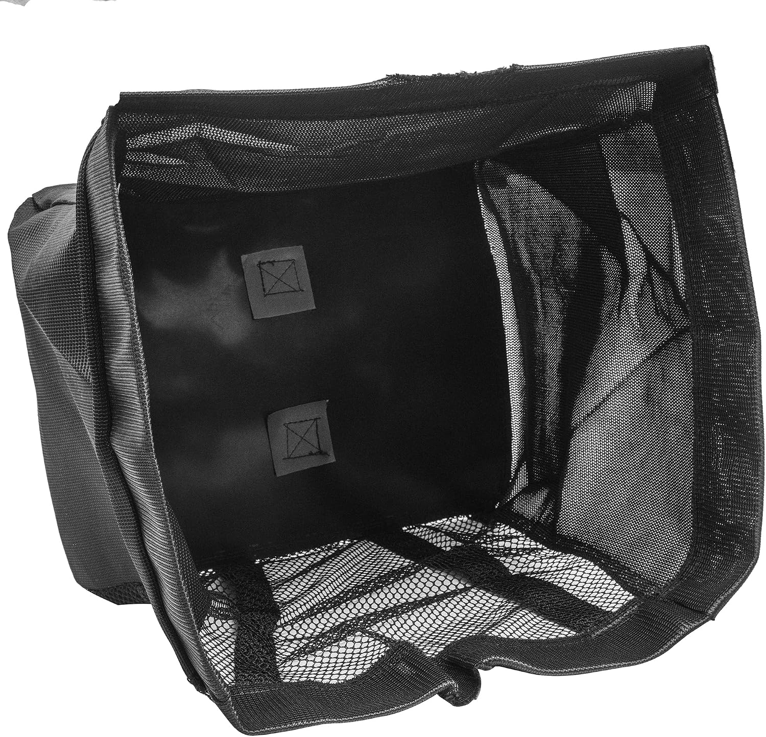 Exmark 116-1209 Bagger, showing the interior mesh and fabric construction.