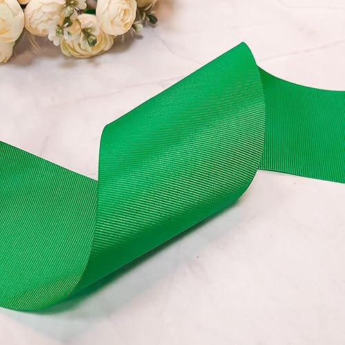 Miniatura 8 de CT CRAFT LLC Cinta de tela sólida de grogrén de 38 pulgadas x 10 yardas x 6 rollos en total 60 yardas de polvo claro para Navidad, decoración del